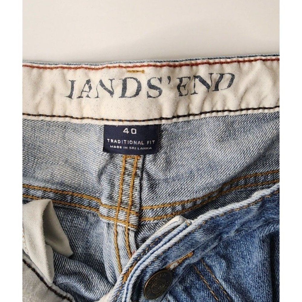 Men's Lands' End Size 40 Traditional Fit Jeans - Picture 5 of 9